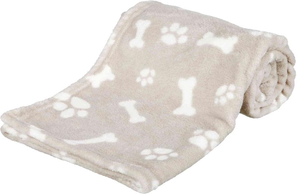 Килимок для собак Trixie Kenny Лапка/кісточка 100х150 см Бежевий (4011905371672)