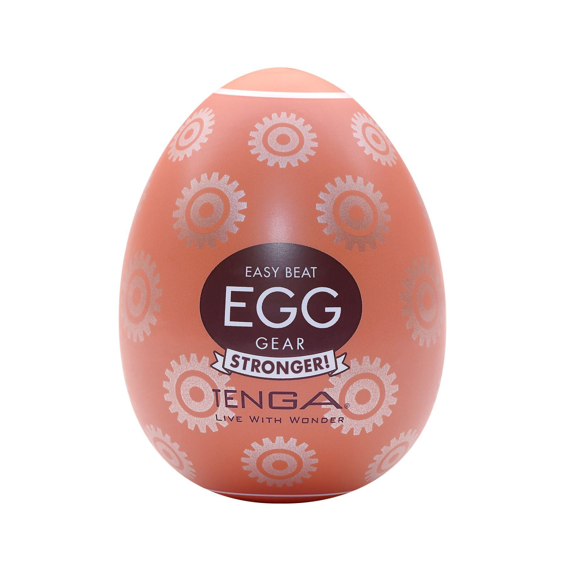 Мастурбатор-яйцо Tenga Egg Gear плотный TPE в 5 мл