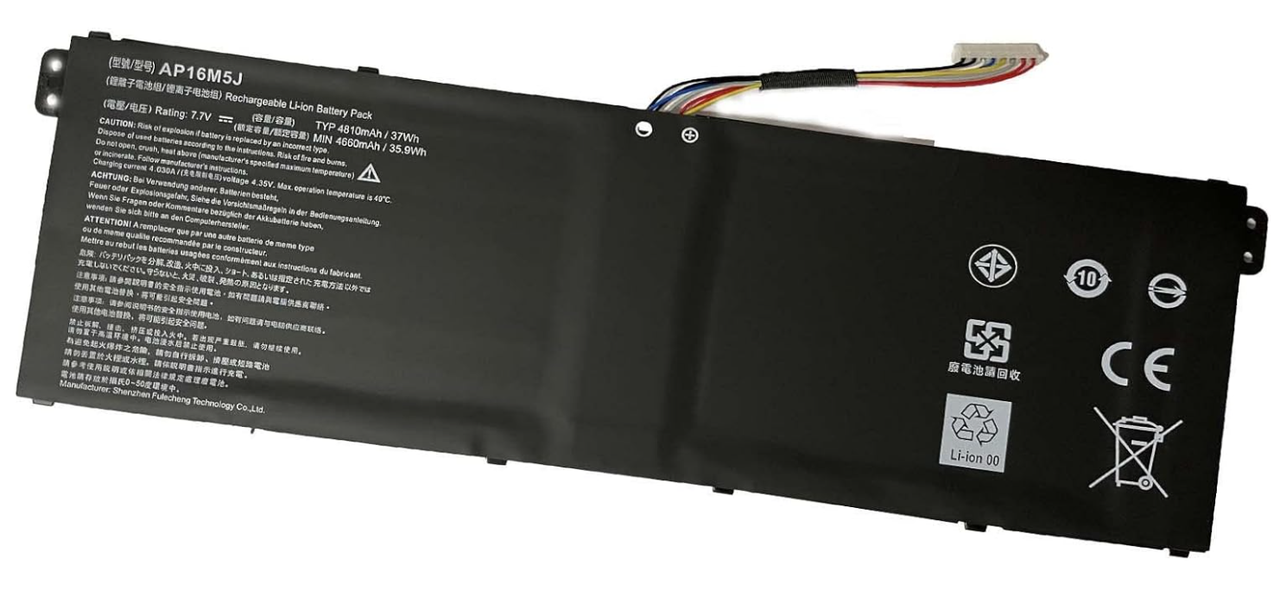 Аккумулятор для ноутбука Acer Aspire 3 A315-41/A315-41G/A315-51/A315-53 Series AP16M5J/7,7V 37Wh/4810mAh (3027280634)