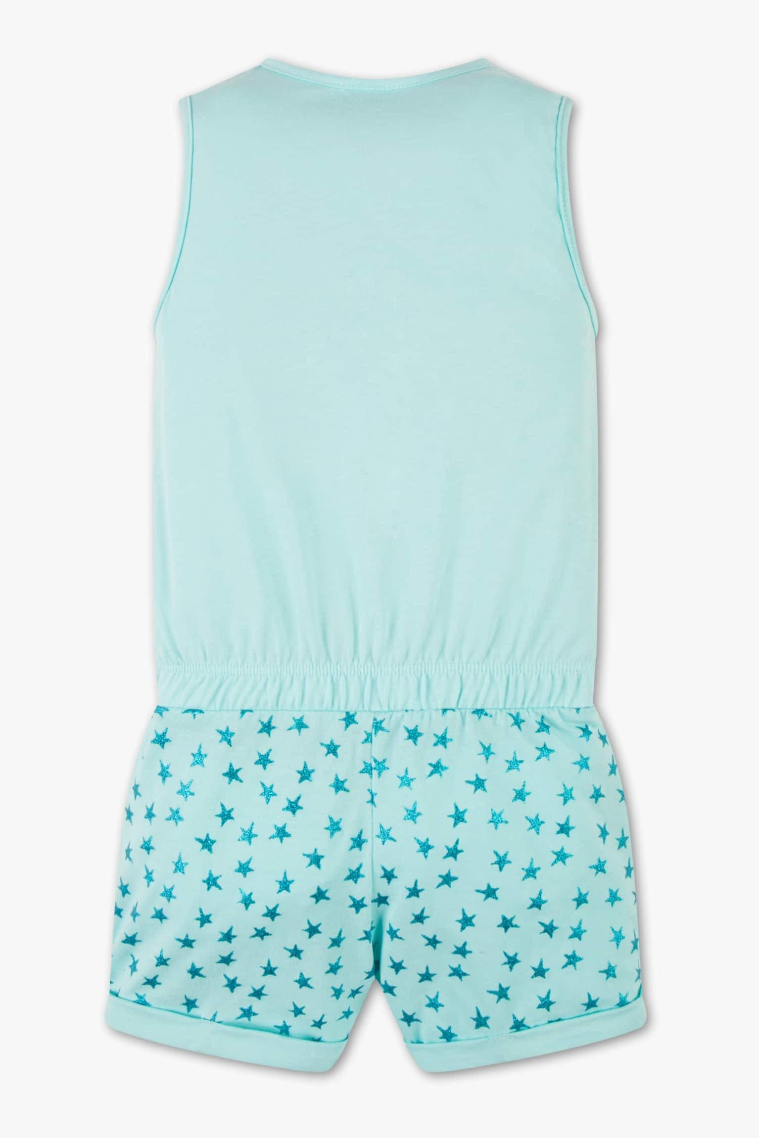 Костюм летний полукомбинезон для девочки C&A 128 см Бирюзовый (2007264) - фото 2 Костюм летний полукомбинезон для девочки C&A 128 см Бирюзовый (2007264) - фото 2