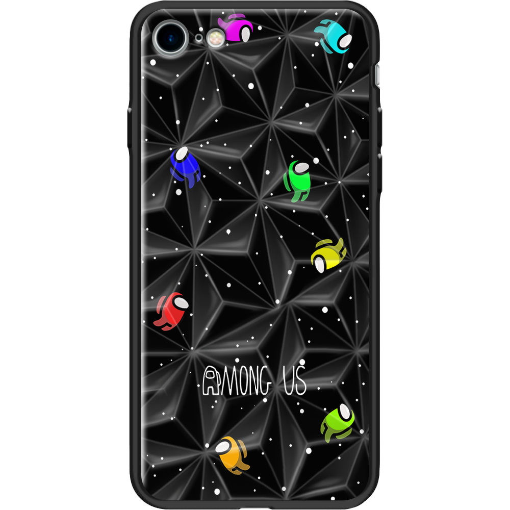Чехол BoxFace Apple iPhone 7/8 SE  2020 Among Us Invisible Черный силикон с призмой (26205-bk76-37544)