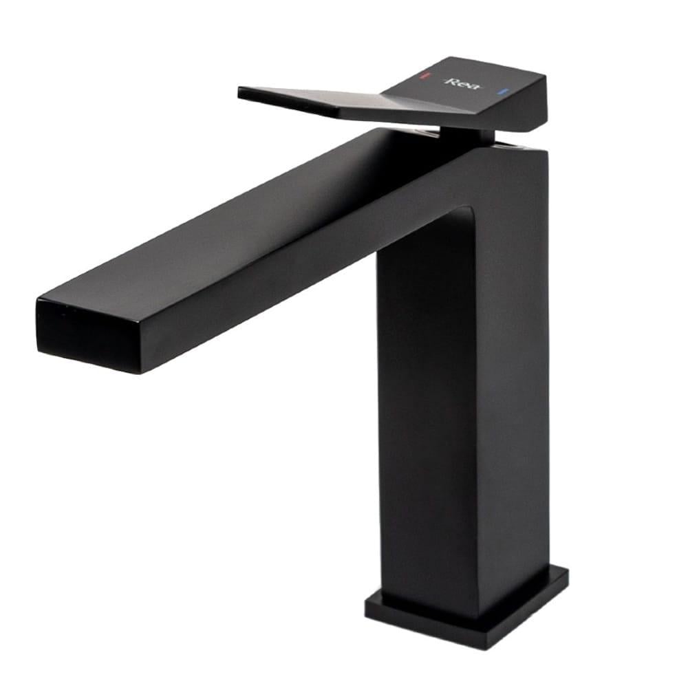 Смеситель для раковины Rea Duet однорычажный Черный матовый (REA-B4412) Смеситель для раковины Rea Duet однорычажный Черный матовый (REA-B4412)