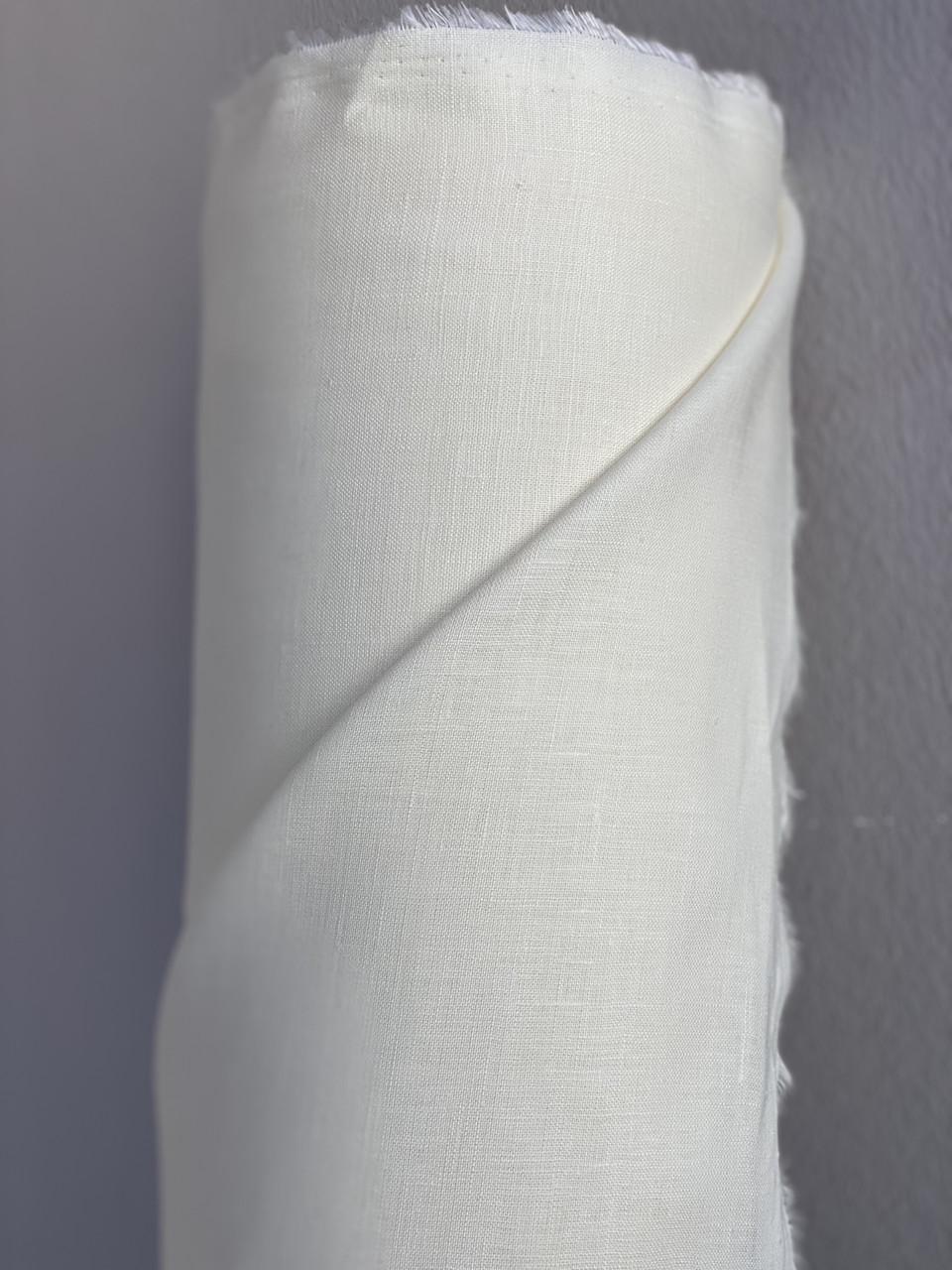 Ткань рубашечно-платьевая LINEN PLUS 100% лен смягчен 143 см 236/1403 Молочный - фото 6 Ткань рубашечно-платьевая LINEN PLUS 100% лен смягчен 143 см 236/1403 Молочный - фото 6