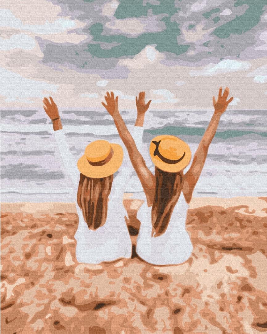 Картина по номерам Brushme Подружки на море 50x60 см (BS37561L)