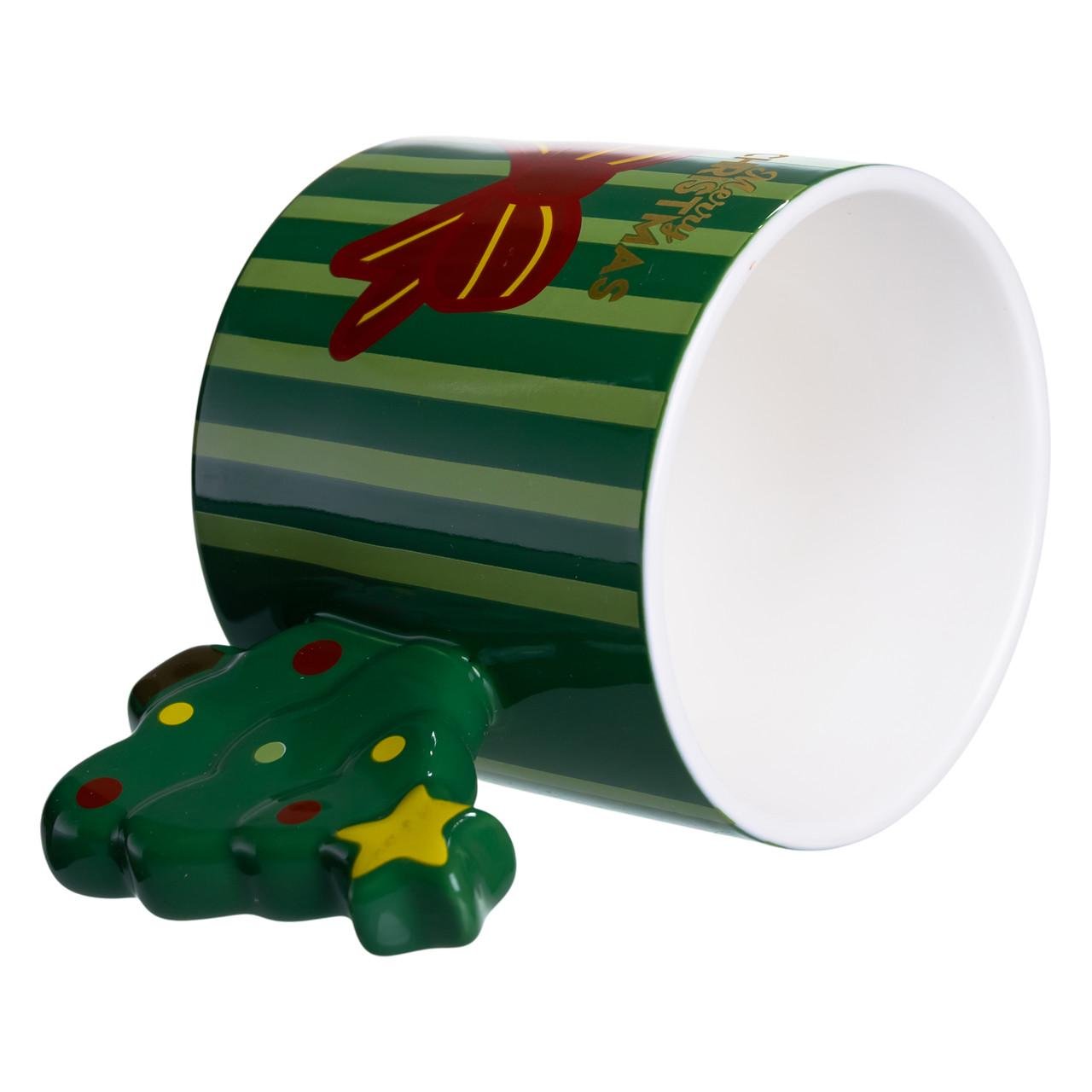 Чашка порцелянова Ялинка 400 мл (FM-CS-51GR) - фото 2 Чашка порцелянова Ялинка 400 мл (FM-CS-51GR) - фото 2