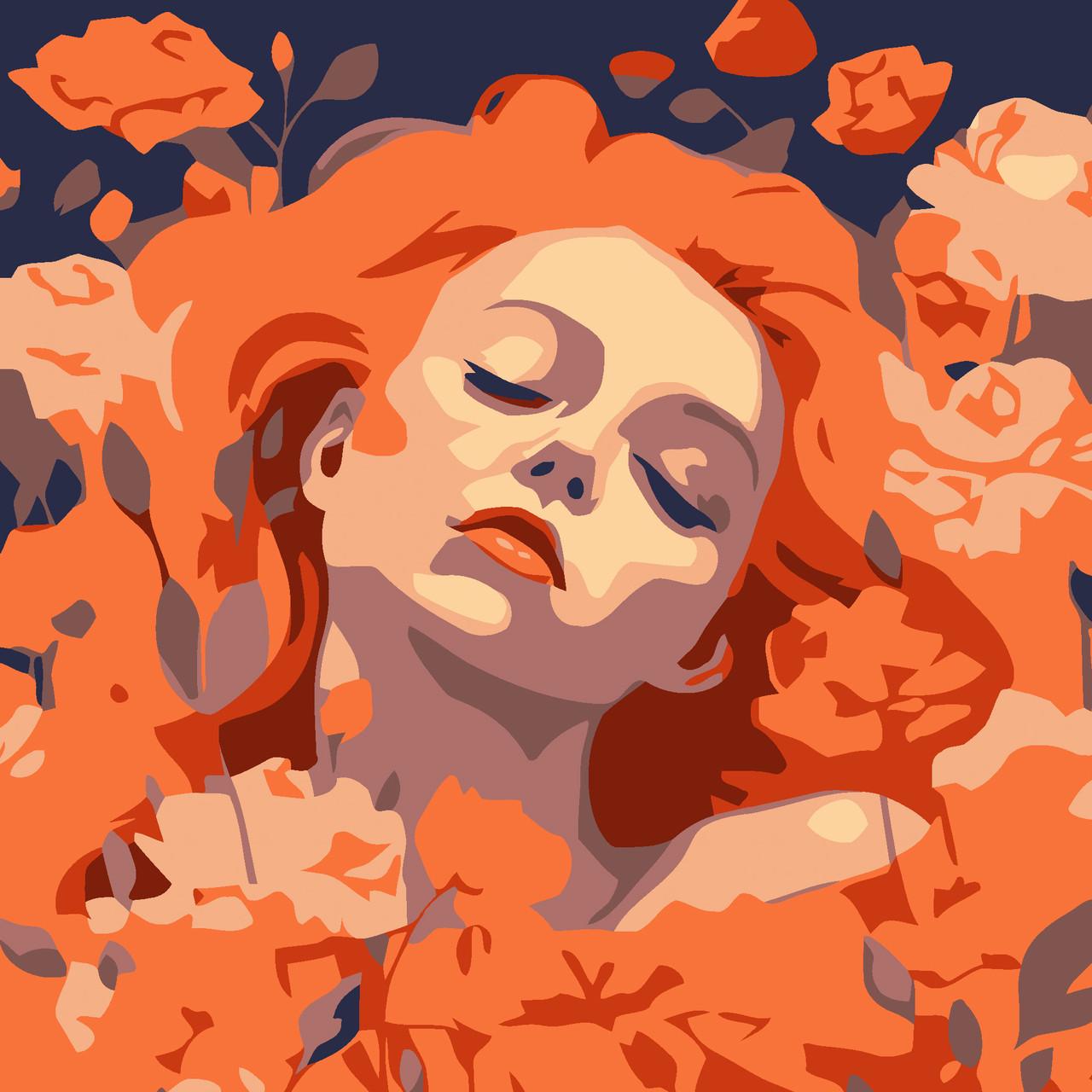 Картина по номерам Strateg Весенняя красавица 20х20 см (HH7099)