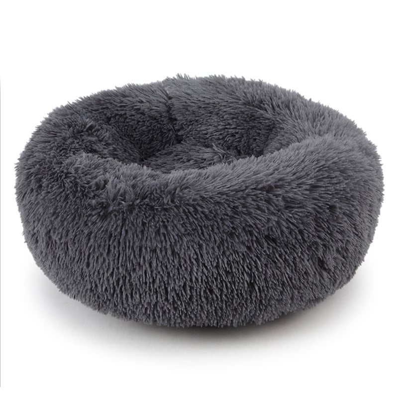 Подушка-лежак Taotaopets 552201 XL для котов и собак круглый Dark Grey