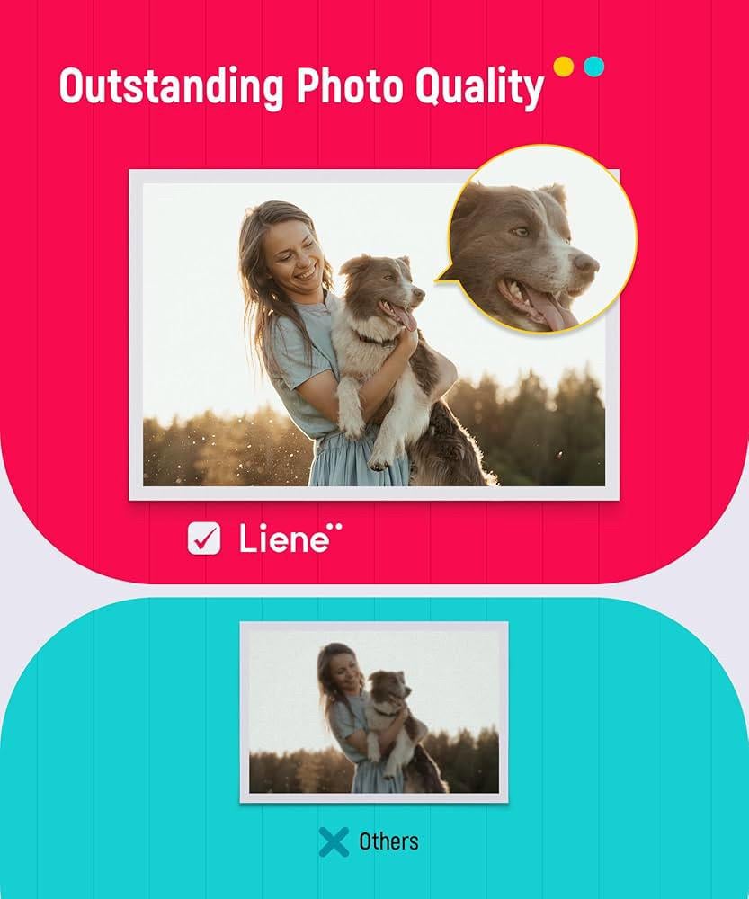 Фотобумага Liene SD21-80 с двумя цветными лентами 80 листов 4x6" для фотопринтера - фото 6