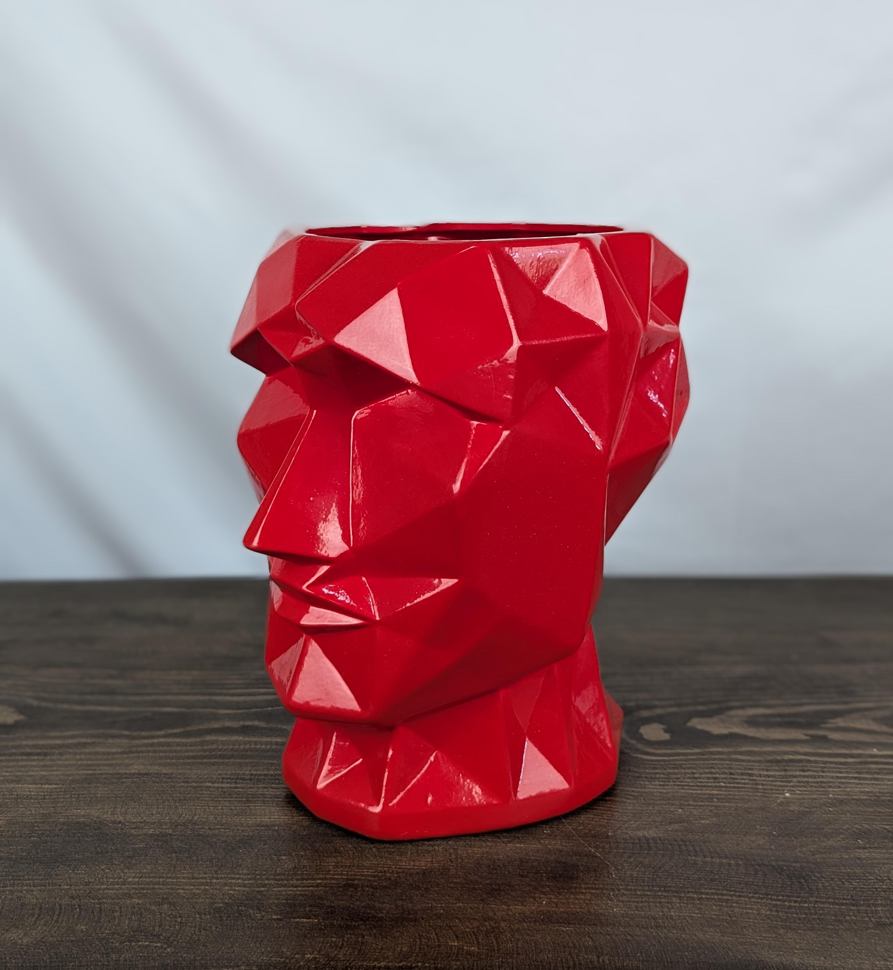 Ваза Nana Ceramics Кай глянец 30 см Красный