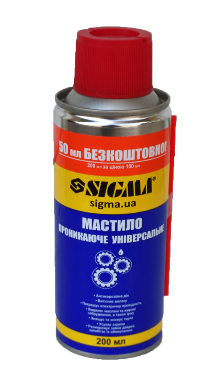 Мастило проникаюче універсальне Sigma 200 мл (4432) Мастило проникаюче універсальне Sigma 200 мл (4432)