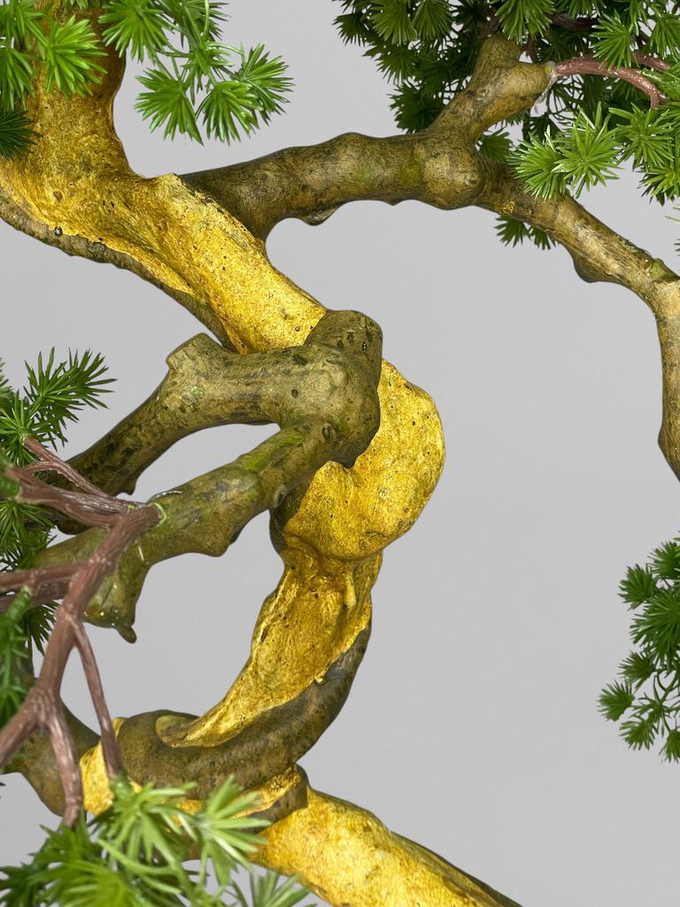 Искусственный гольчатый бонсай 90 см Зеленый (Б014) - фото 7 Искусственный гольчатый бонсай 90 см Зеленый (Б014) - фото 7