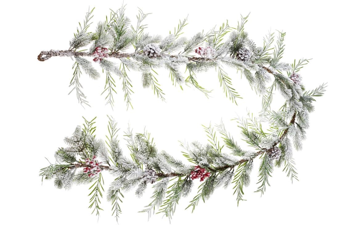 Гірлянда з хвої засніжена BonaDi (122-157)