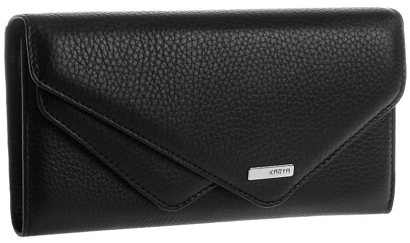 Кошелек женский Karya 17187 кожа Черный