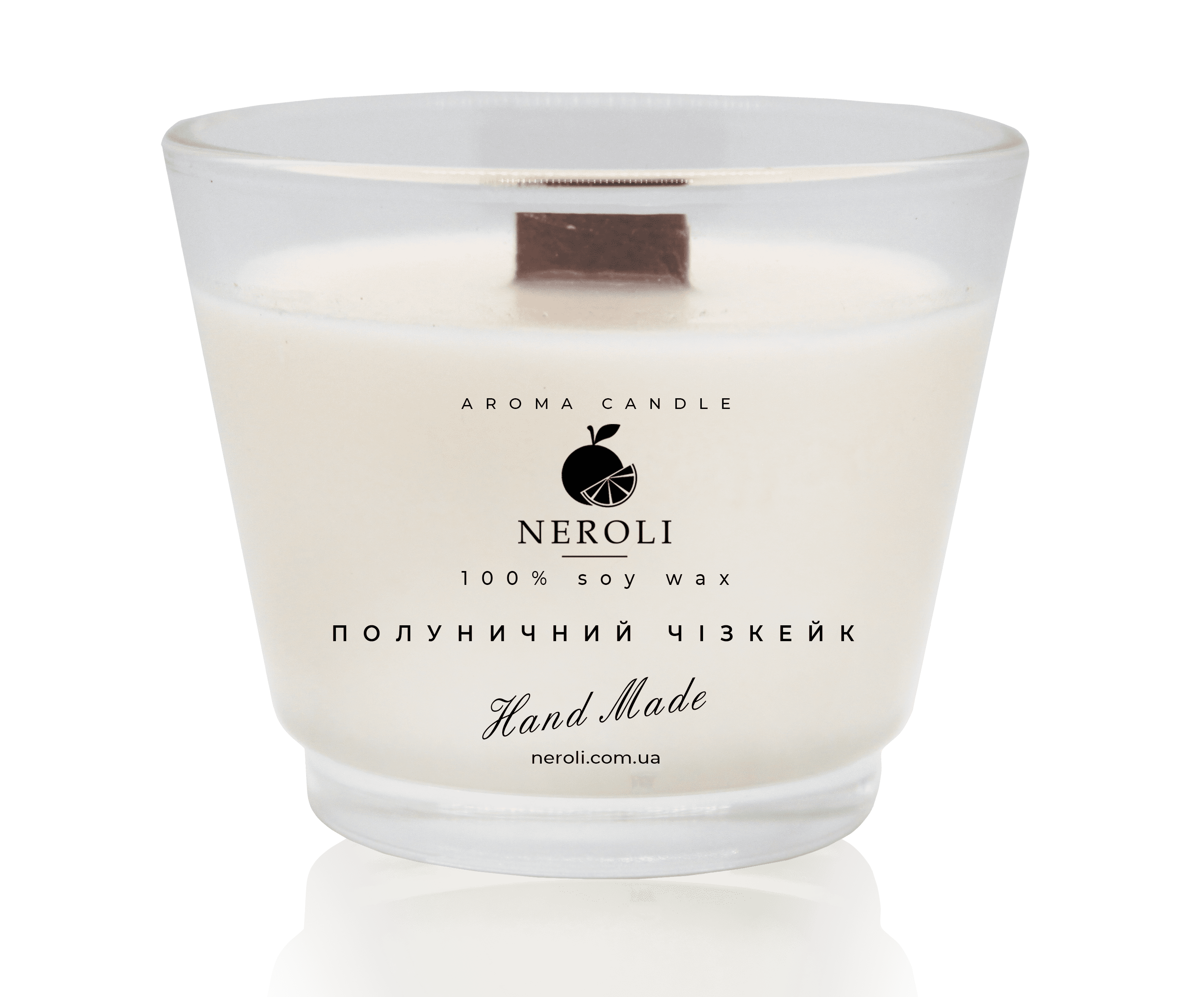 Аромасвеча соевая NEROLI Клубничный Чизкейк Crystal Grace 100 мл