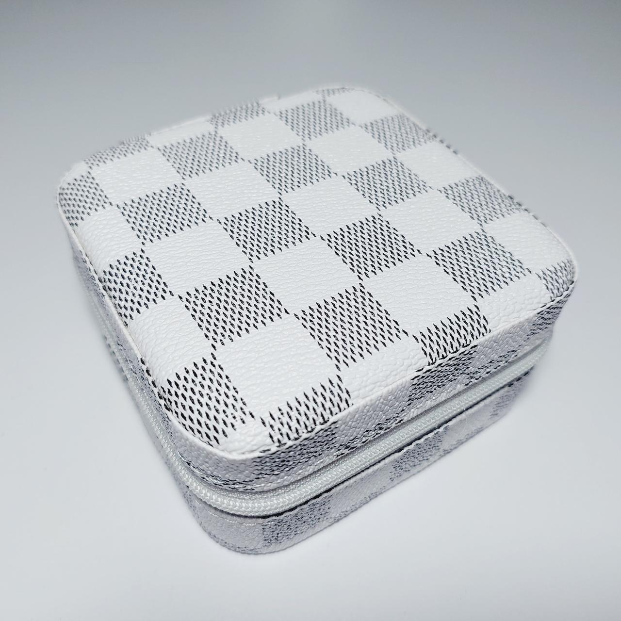 Скринька для прикрас 882-2 Шахівниця Біло-сірий