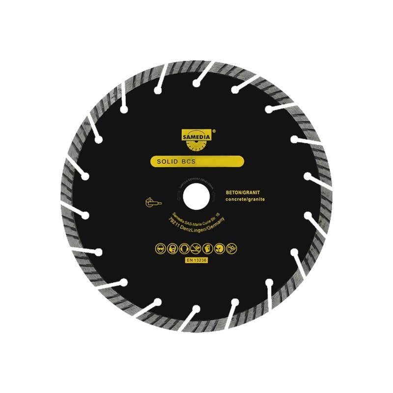 Диск алмазный отрезной Samedia BCS 115x2,4x22,2 мм по бетону/камню/кирпичу (INKRUM00ST1152224S)