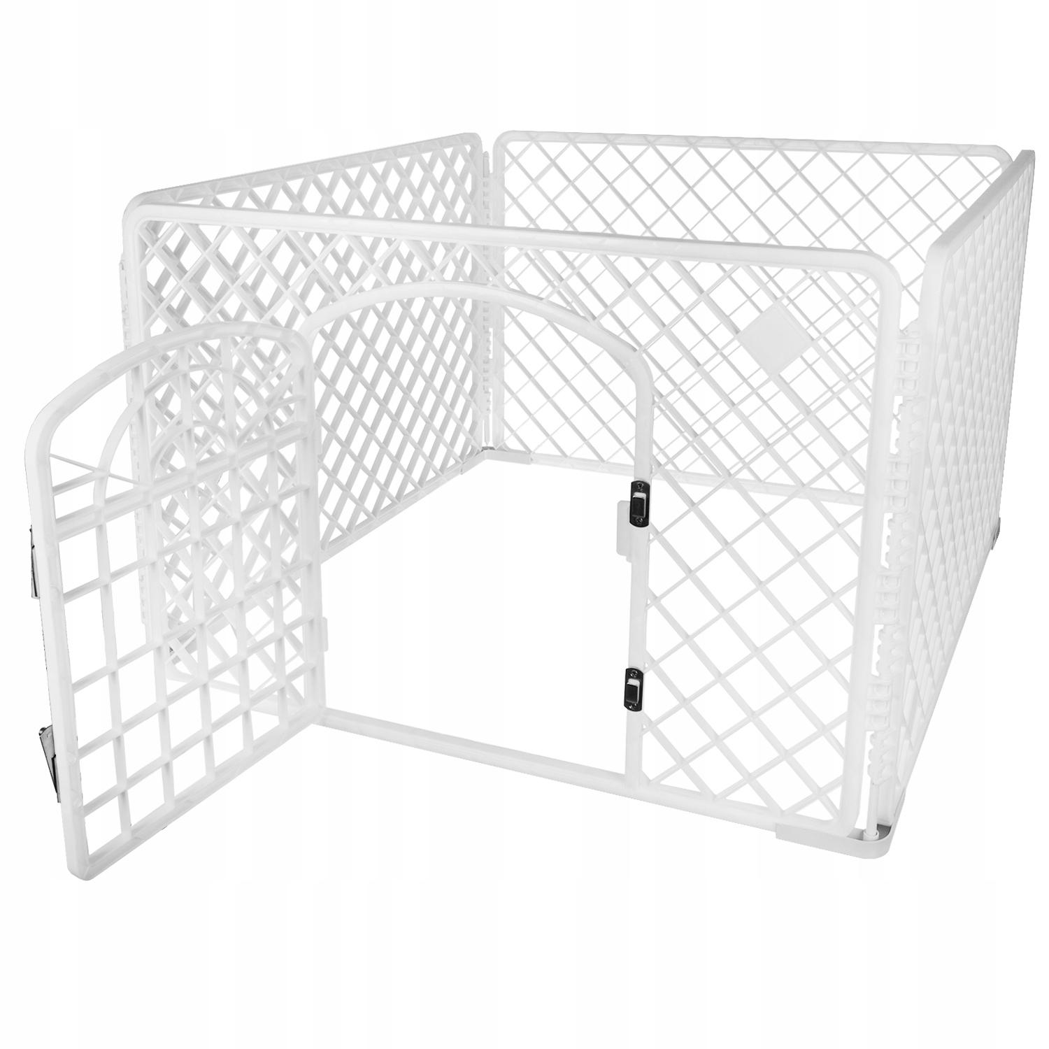 Манеж для собак и животных Malatec 90x90x60 см Белый (9558)