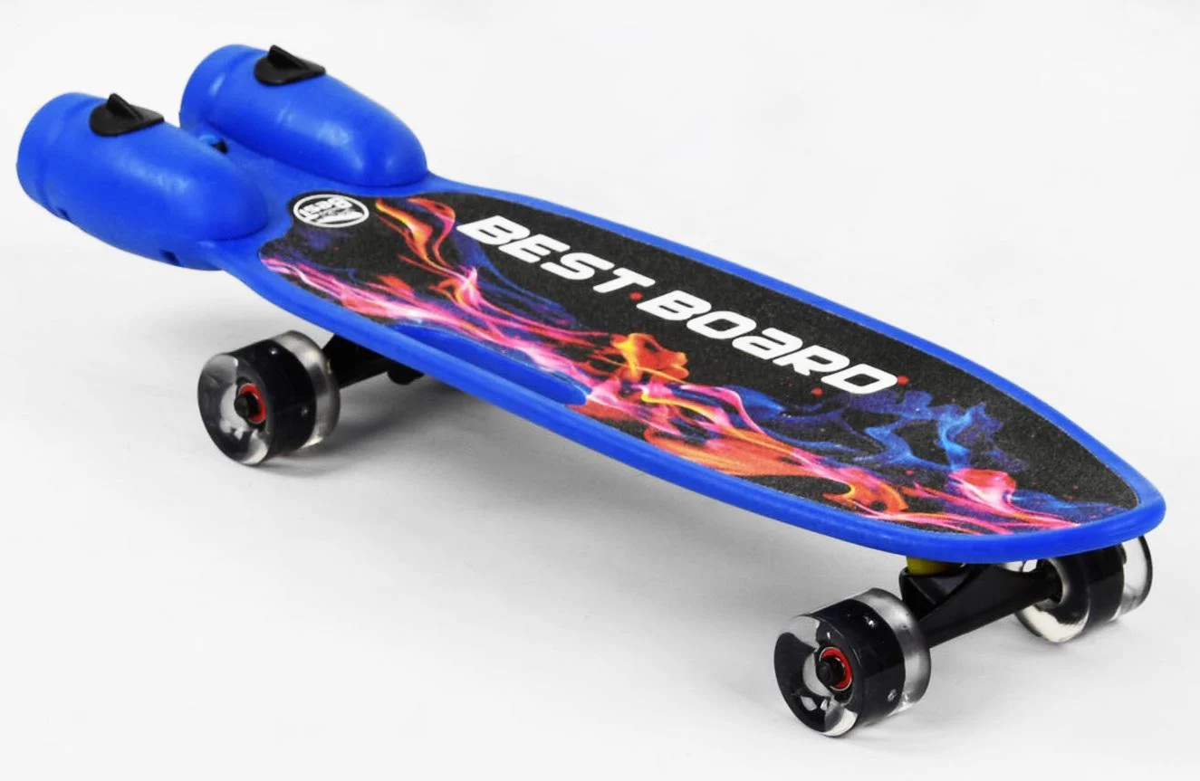 Скейтборд детский Best Board дым из турбин/подсветка и музыка (28443792)