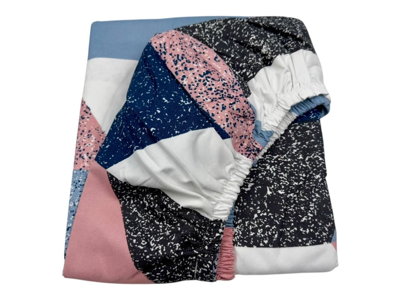 Простынь на резинке Geometry 2 полисатин 180х200 см (SP-1904g2/WP/x180)