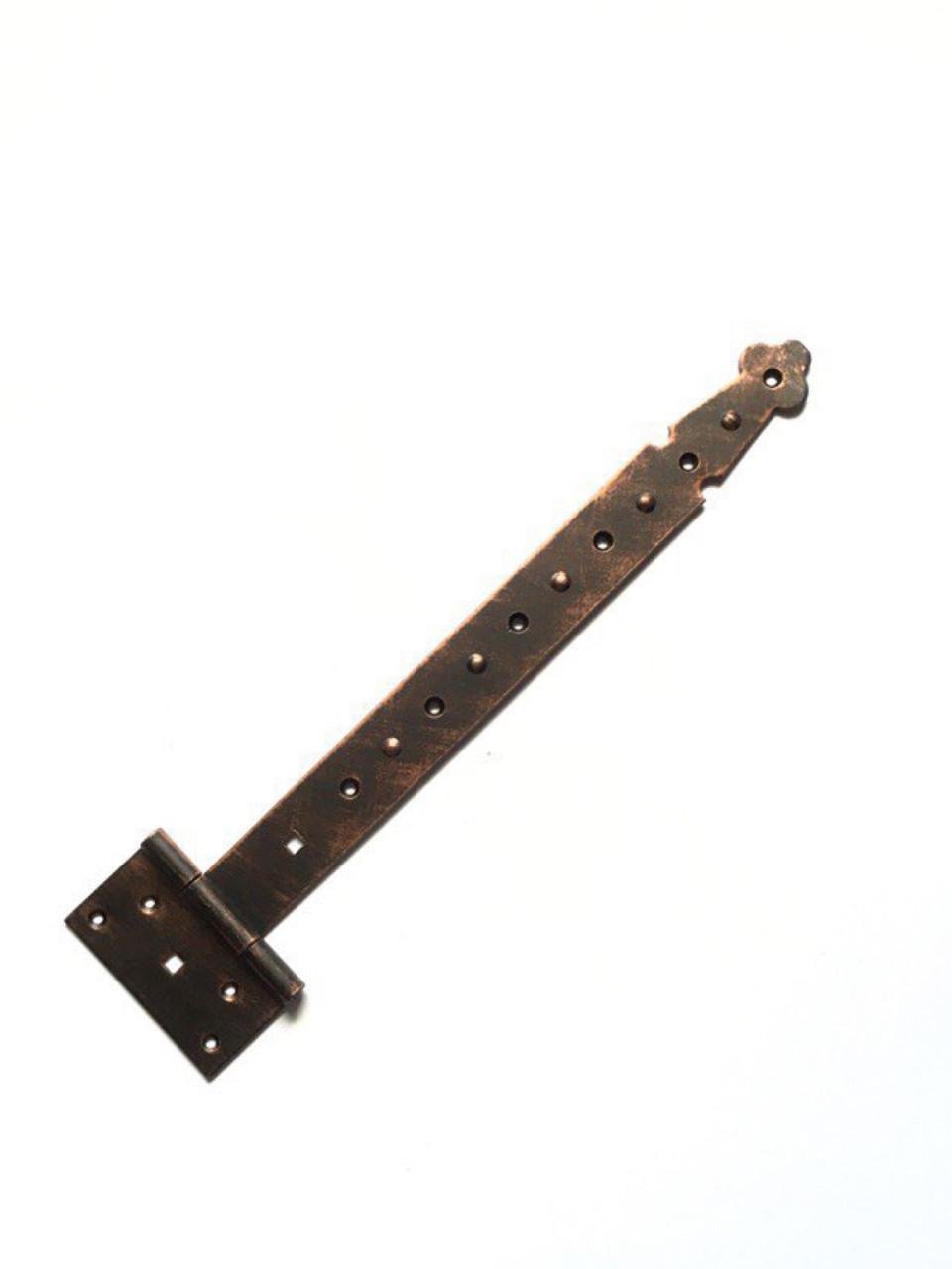 Декоративна петля-стріла 350 мм для дверей Мідний