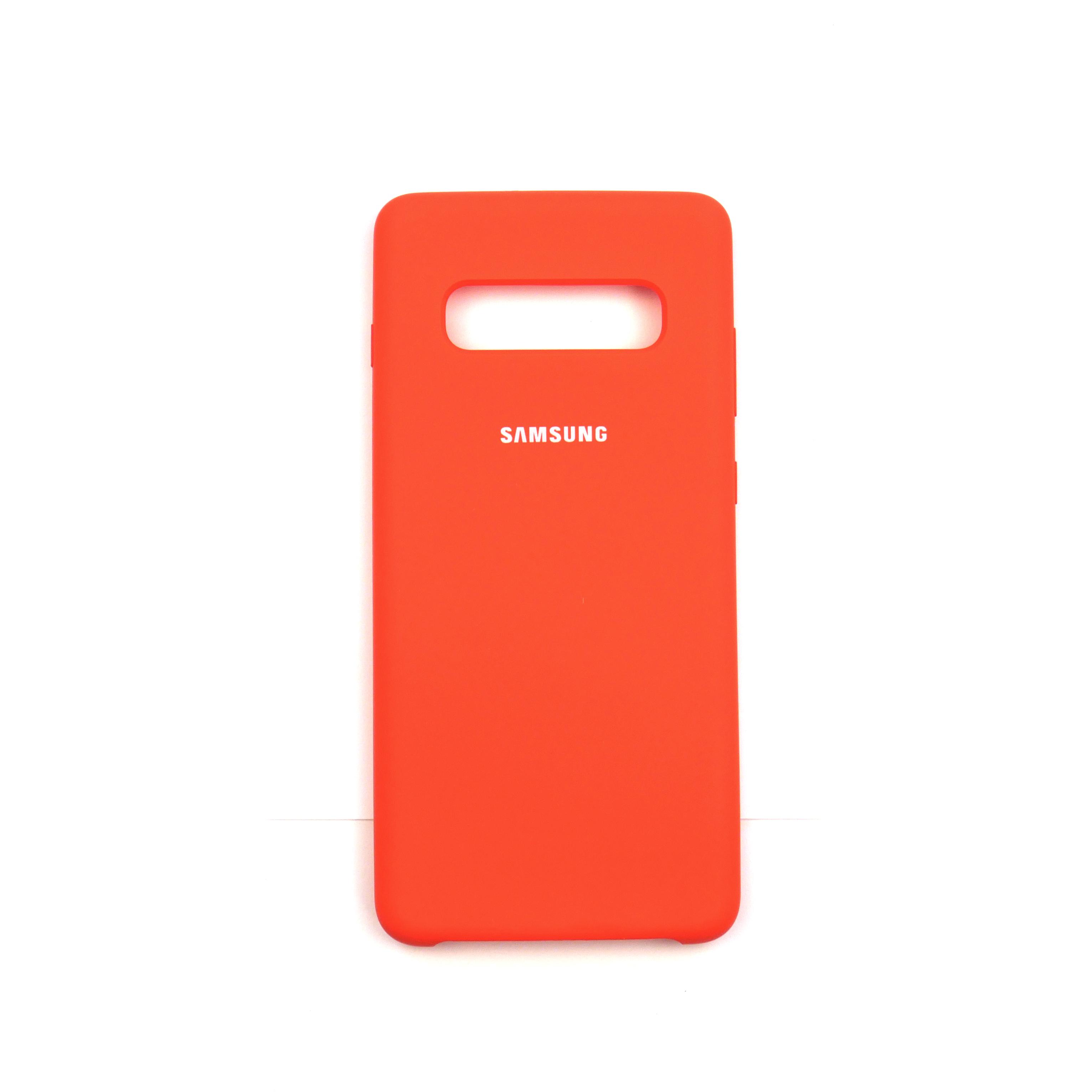 Чехол Jelly Silicone Case Samsung S10 Plus Orange (13)