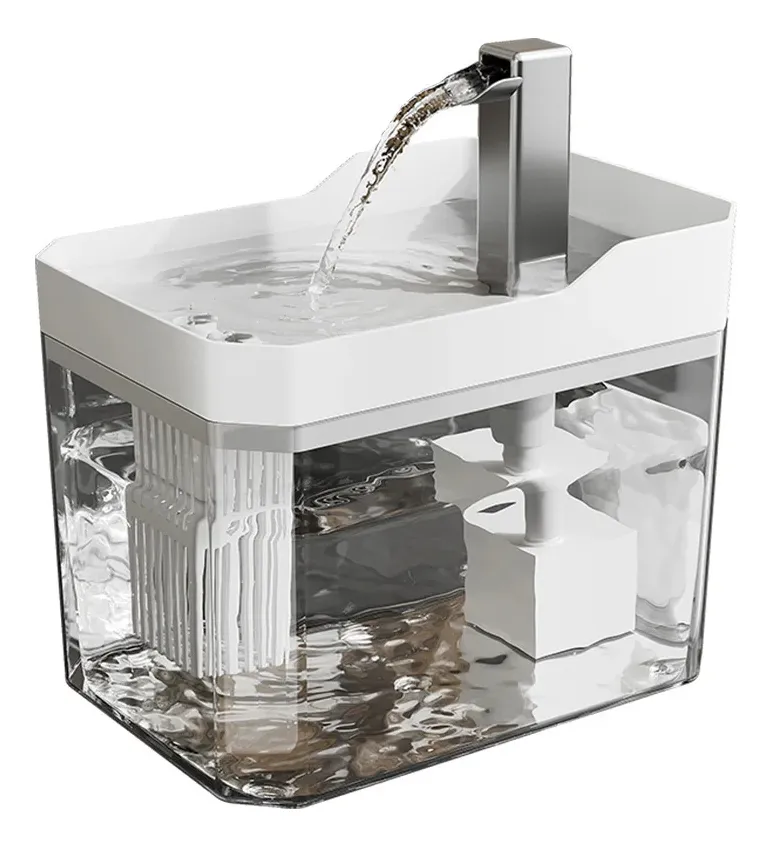 Фонтанчик для кота Hipidog Mod.2 1,5 л с фильтром Белый