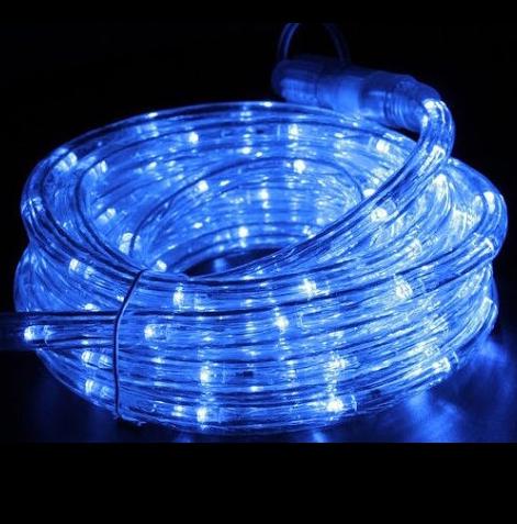 Гирлянда Дюралайт уличный LED 10 метров с контролером 220V Синий