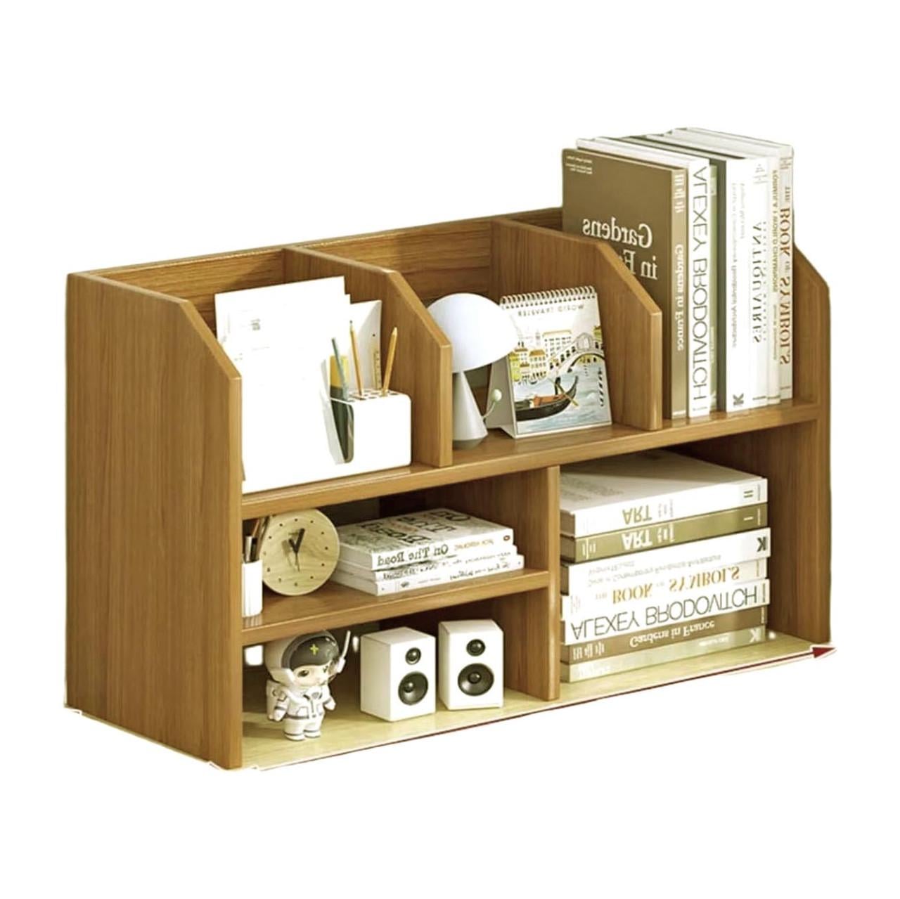 Полка-надстройка настольная из дерева Хетчер сиена (АКД-014005)