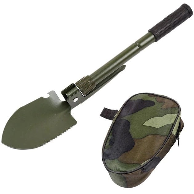 Лопата складная Shovel Mini саперная многофункциональная туристическая Green (23678323)