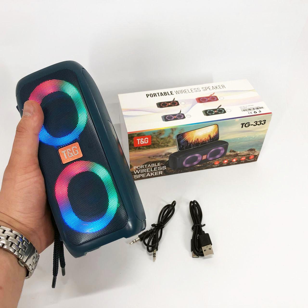 Портативна колонка TG333 2x5W з RGB підсвічуванням - фото 18