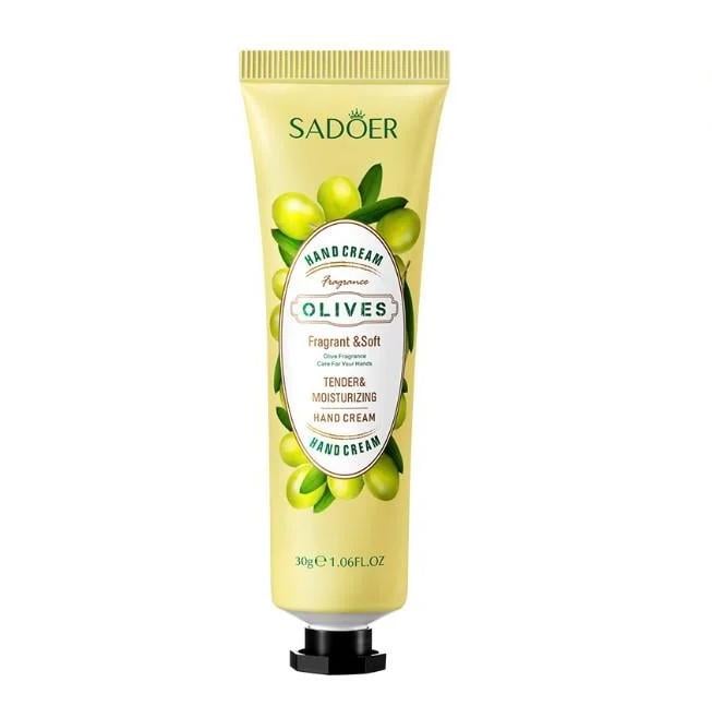 Крем для рук Sadoer Hand Cream Olives зволожувальний з екстрактом оливи 30 г (2112533884)