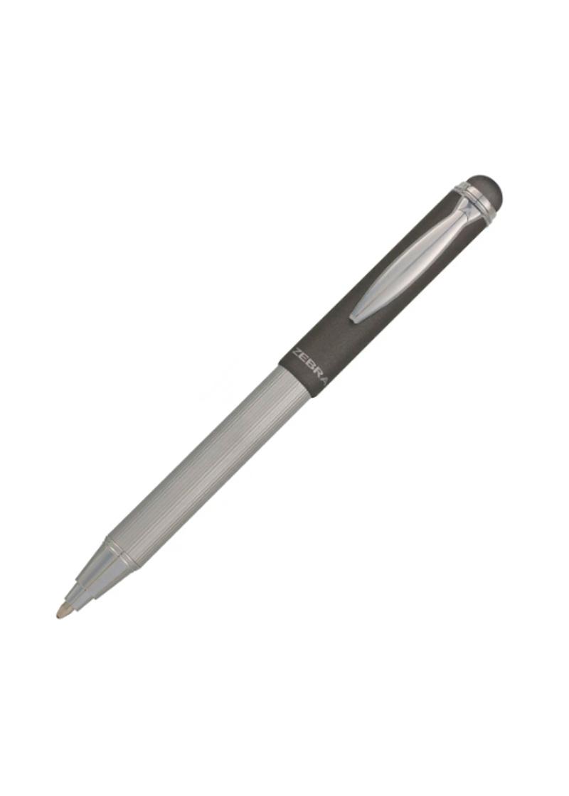 Ручка шариковая ZEBRA Telescopic Stylus 0,7 мм Серый (74445)