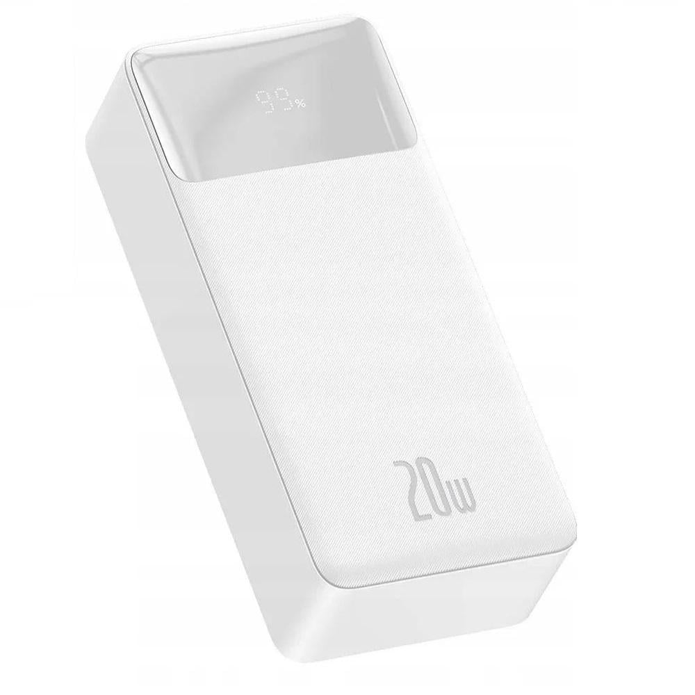 Повербанк BASEUS Bipow Digital Display QC PD 20W 30000 mAh Белый (25397254)