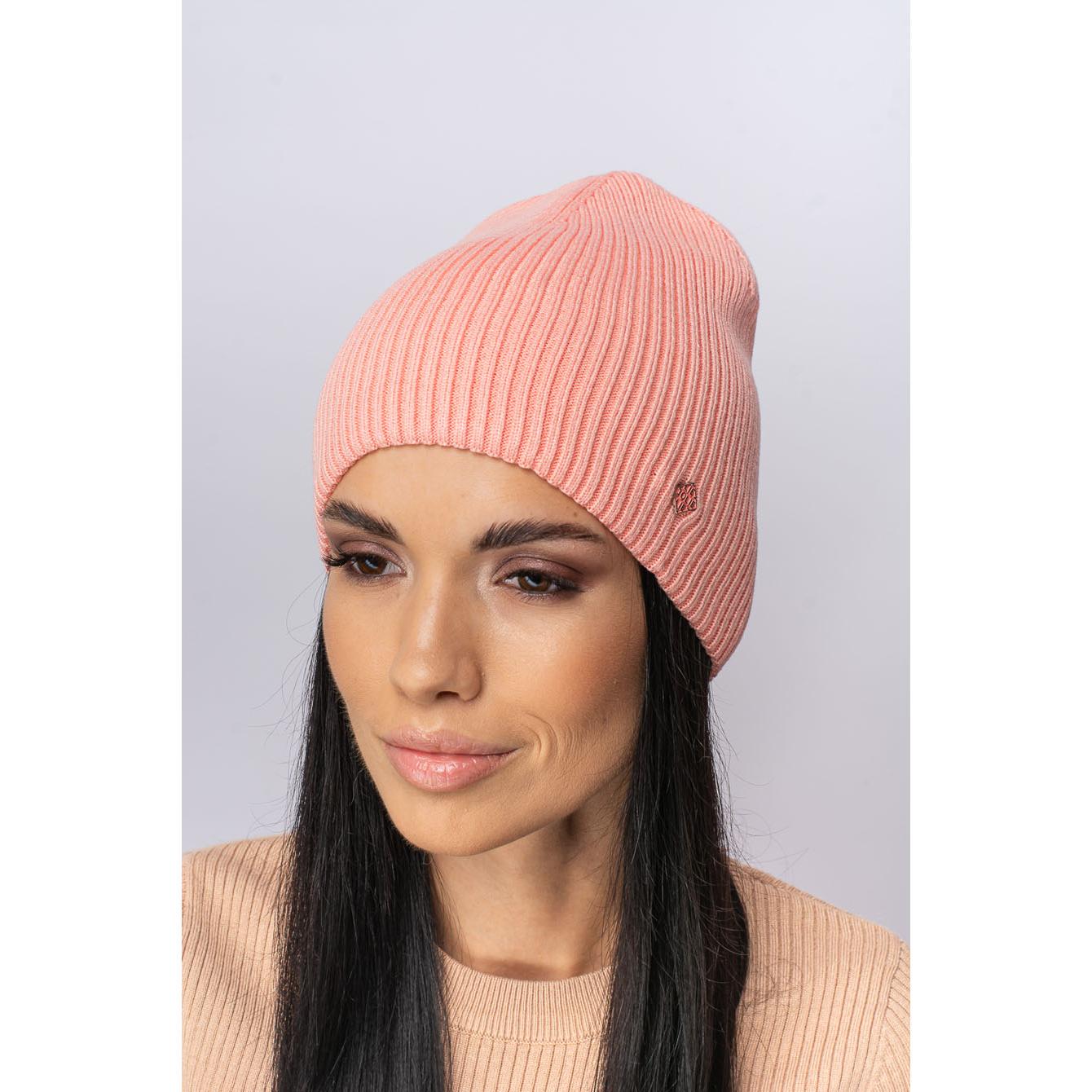 Шапка женская двойная Leks Монако one size Коралловый Шапка женская двойная Leks Монако one size Коралловый