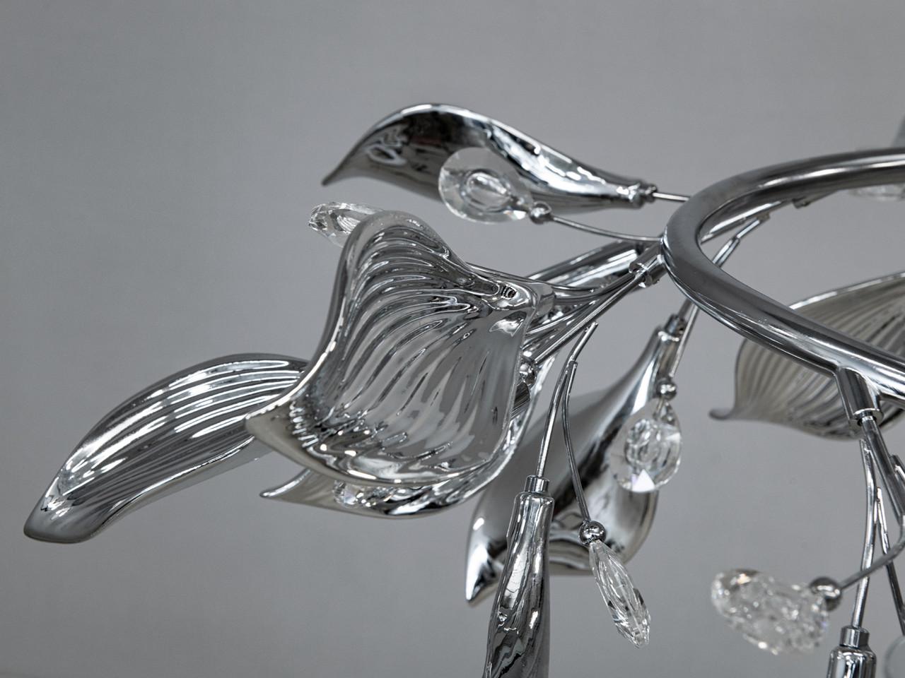 Люстра з керамічними елементами на кухню 7229-6PHR-LS на 6 ламп Хром (2511343138) - фото 5