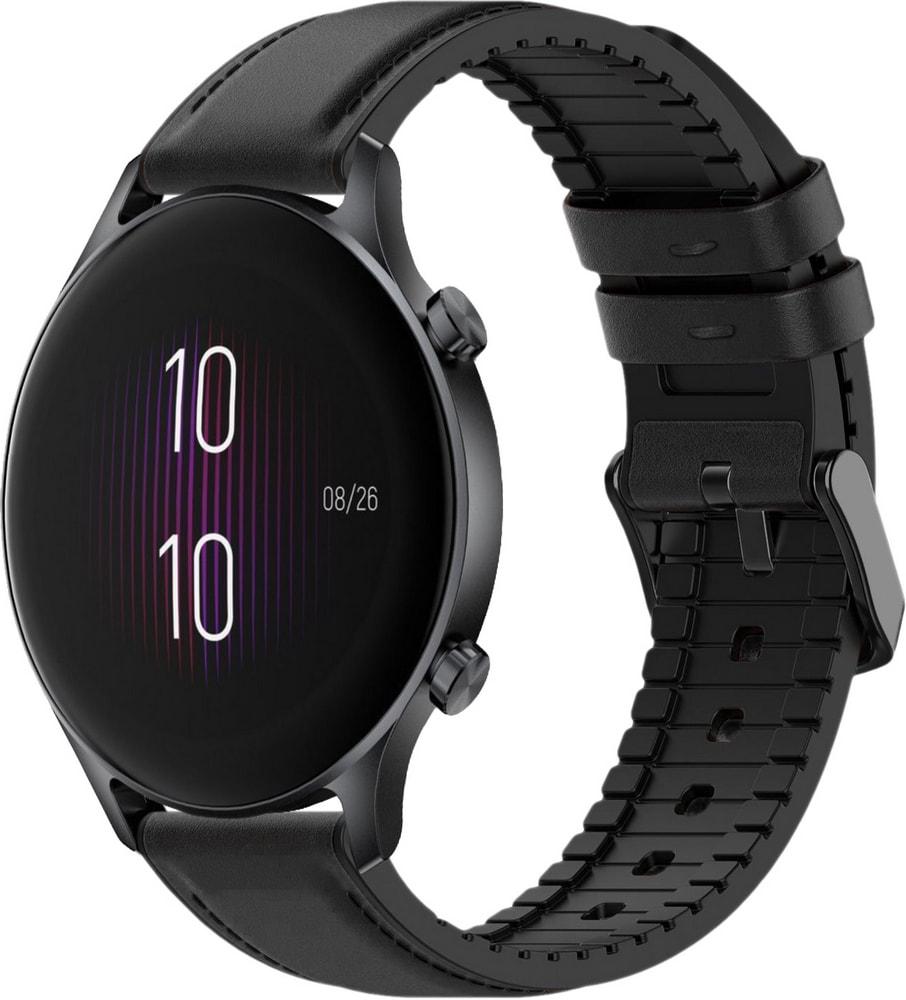 Ремешок кожаный Tamyx для Haylou LS04 RS3 Black (31630-2B)