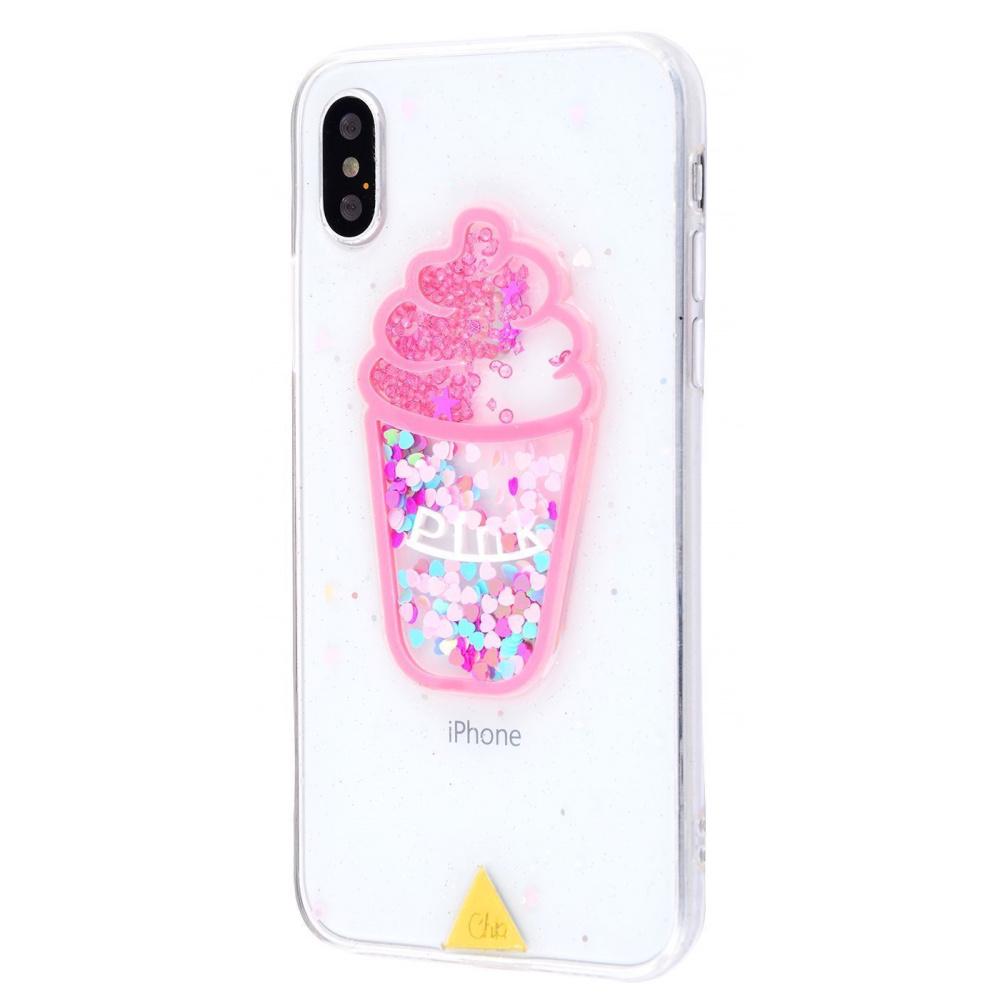 Чохол PRC Silicone With Star Or Ice Cream для iPhone X 02 з малюнком