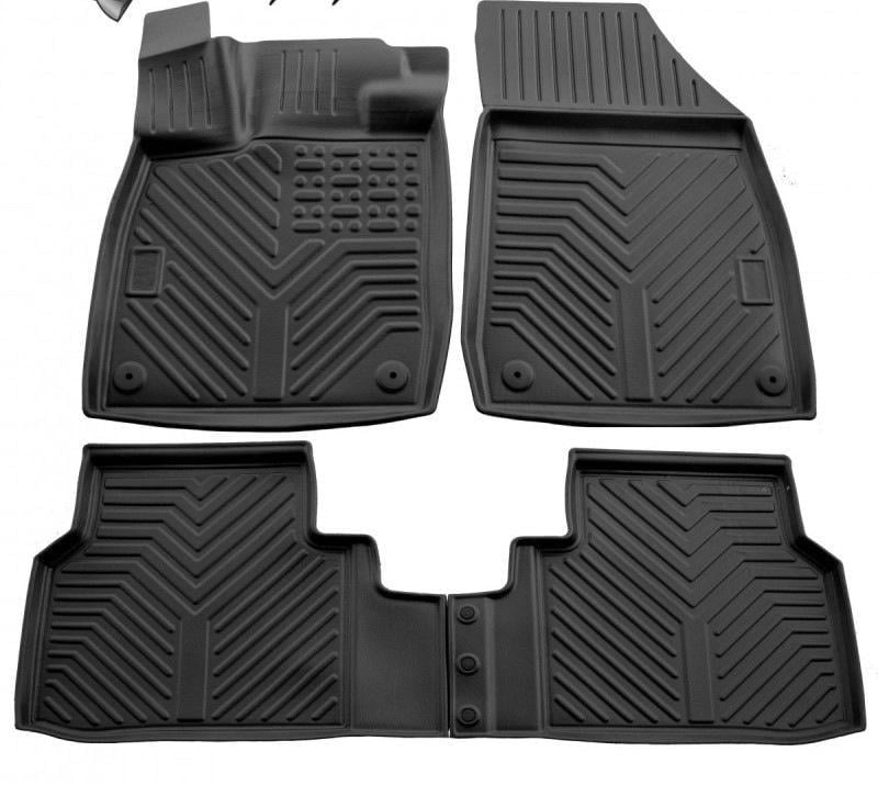 Коврики Stingray 3D Stingray для Volkswagen ID.4 полиуретан Черный