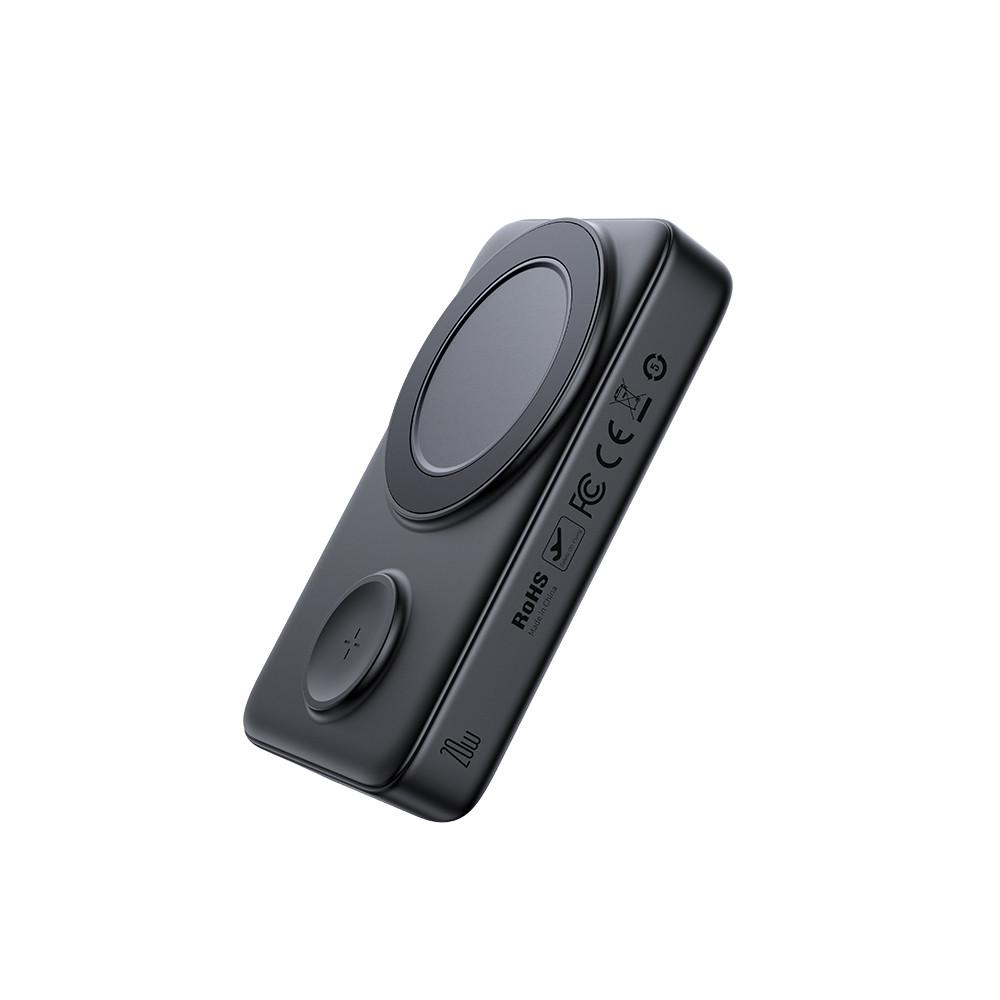 Повербанк бездротовий магнітний Mcdodo 2 в 1 MagSafe MC-1461 10000 mAh 20W Black - фото 3