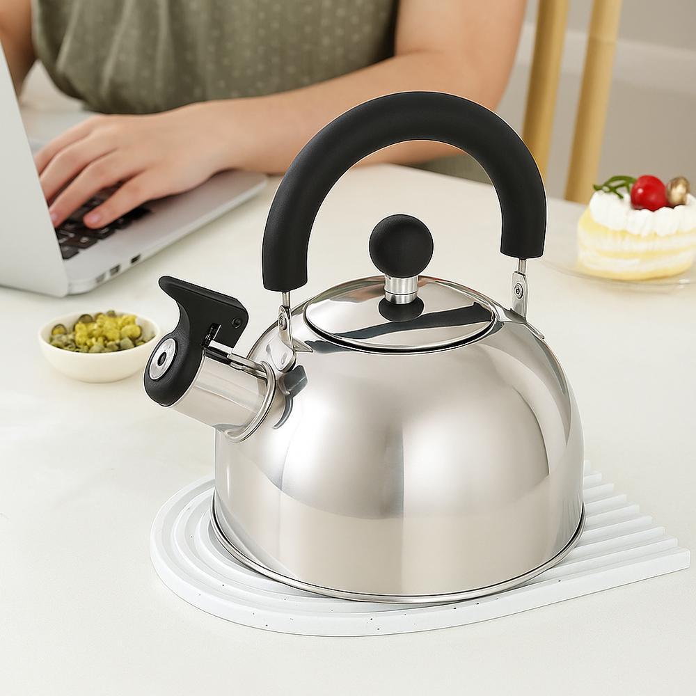 Чайник для плиты со свистком UniSteel нержавеющая сталь одинарное дно 1,4 л (03-MH-4183) - фото 4 Чайник для плиты со свистком UniSteel нержавеющая сталь одинарное дно 1,4 л (03-MH-4183) - фото 4