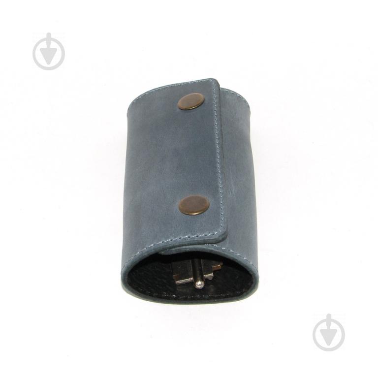 Ключница DNK Leather Голубой (DNK Keys-S col.B) - фото 4