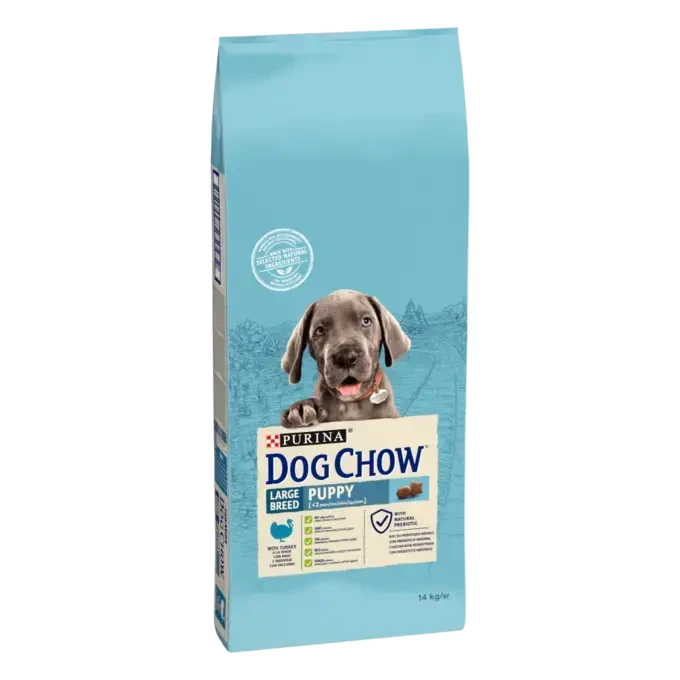 Корм сухий для цуценят великих порід віком до 2 років та для вагітних та лактуючих Dog Chow індичка 14 кг - фото 2 Корм сухий для цуценят великих порід віком до 2 років та для вагітних та лактуючих Dog Chow індичка 14 кг - фото 2
