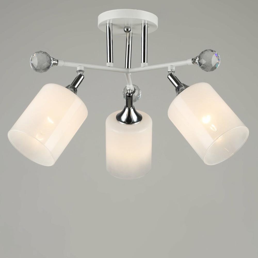 Люстра потолочная Lighthouse SRS-19991/3 Белый/Хром