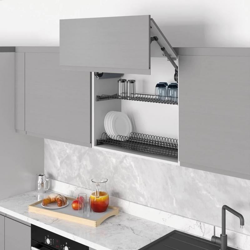 Сушка для посуды Starax с поддоном 600 мм Антрацит (S-5163-А)