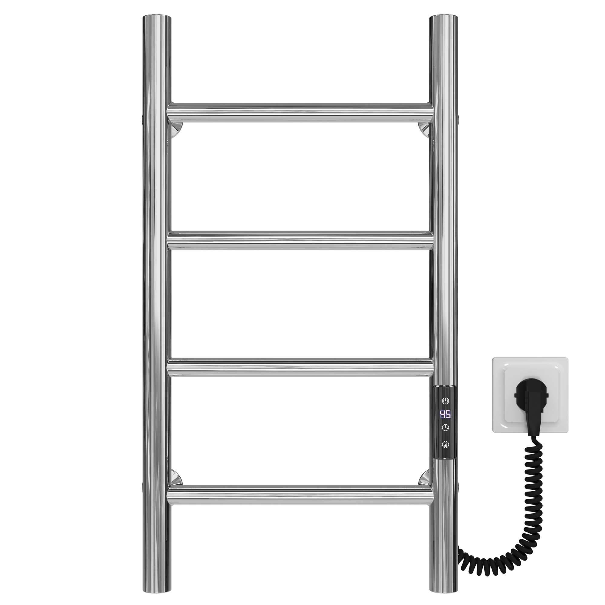 Полотенцесушитель электрический Deffi Орион П4 JD03 правое подключение нержавеющая сталь 400х600 мм Хром (C.OR.60.40.4.E.C.R.1)