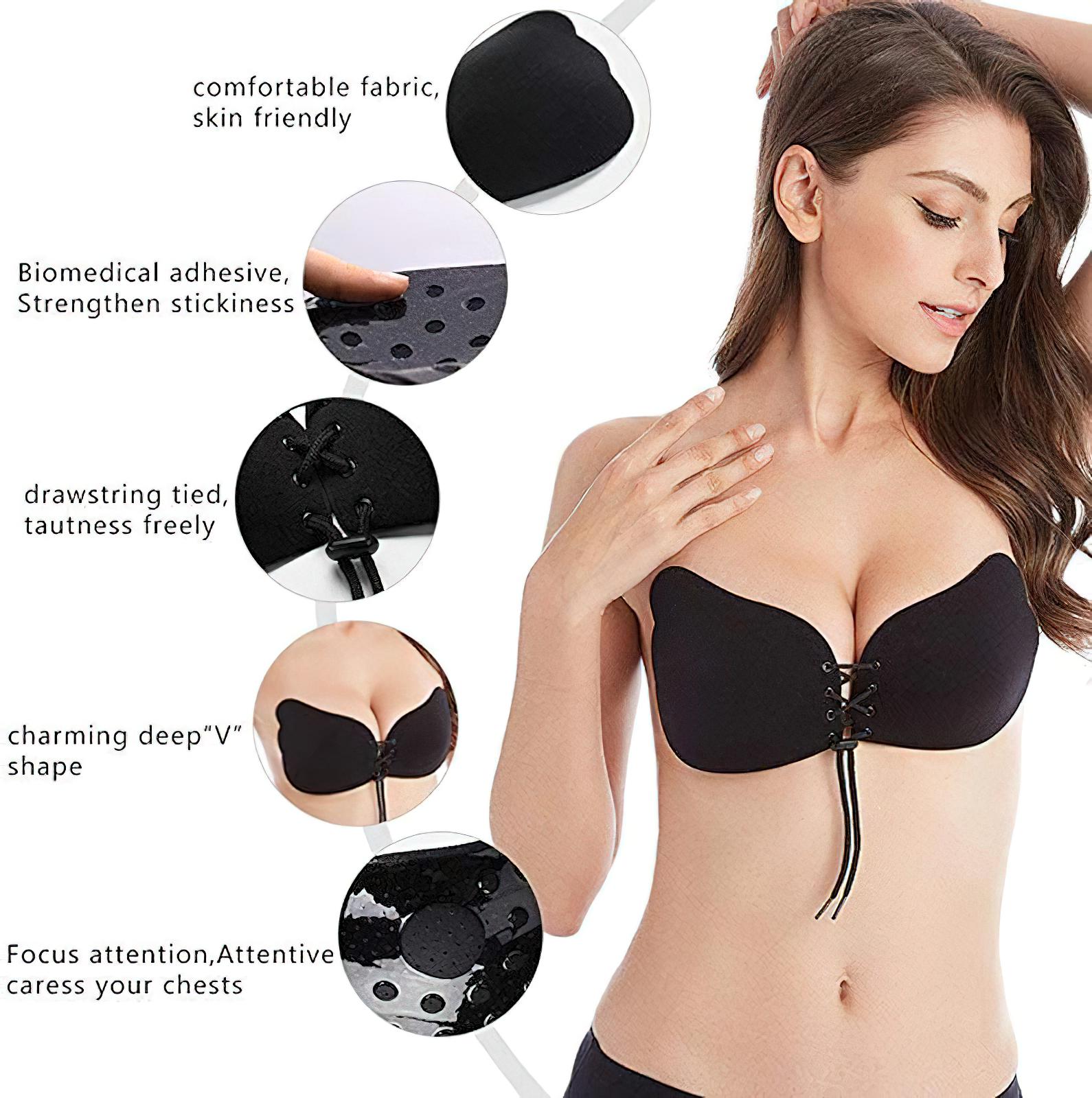 Бюстгальтер невидимка Freebra без бретелей A Черный (1009369-Black-A) - фото 6