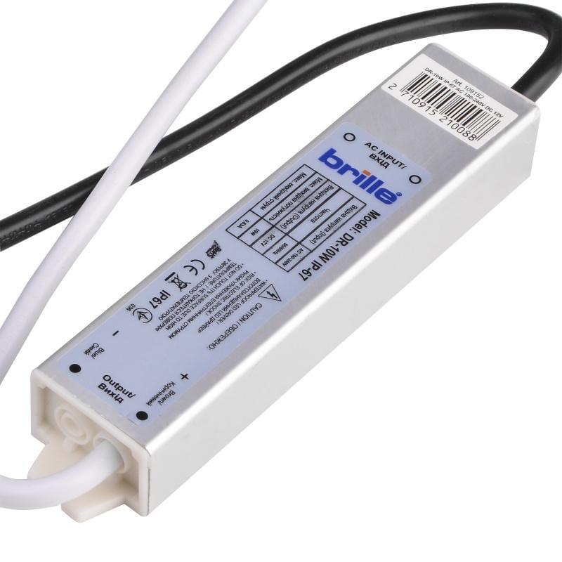 Блок живлення вологозахищений LED DR-10W IP-67 AC 100-240V DC 12 V (109152)