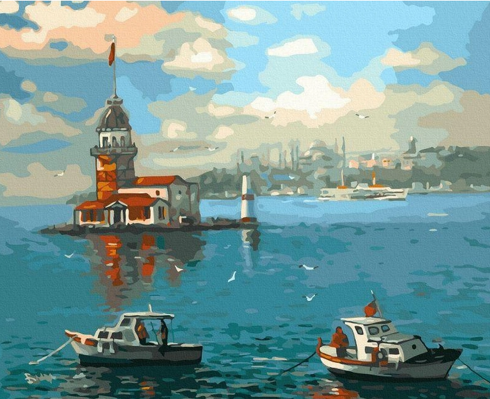 Картина по номерам Rainbow Art На рейде 40х50 см (GX45791)
