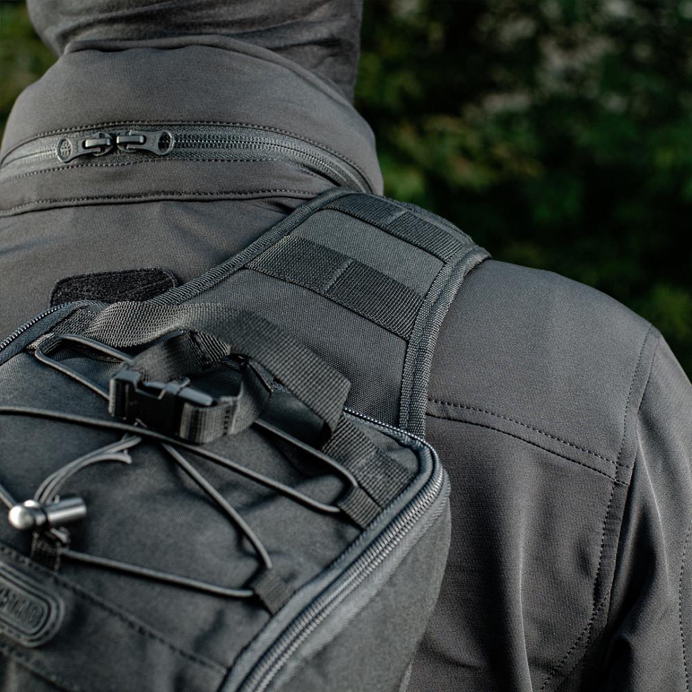 Рюкзак тактичний однолямковий M-Tac Armadillo Black (9155) - фото 10 Рюкзак тактичний однолямковий M-Tac Armadillo Black (9155) - фото 10