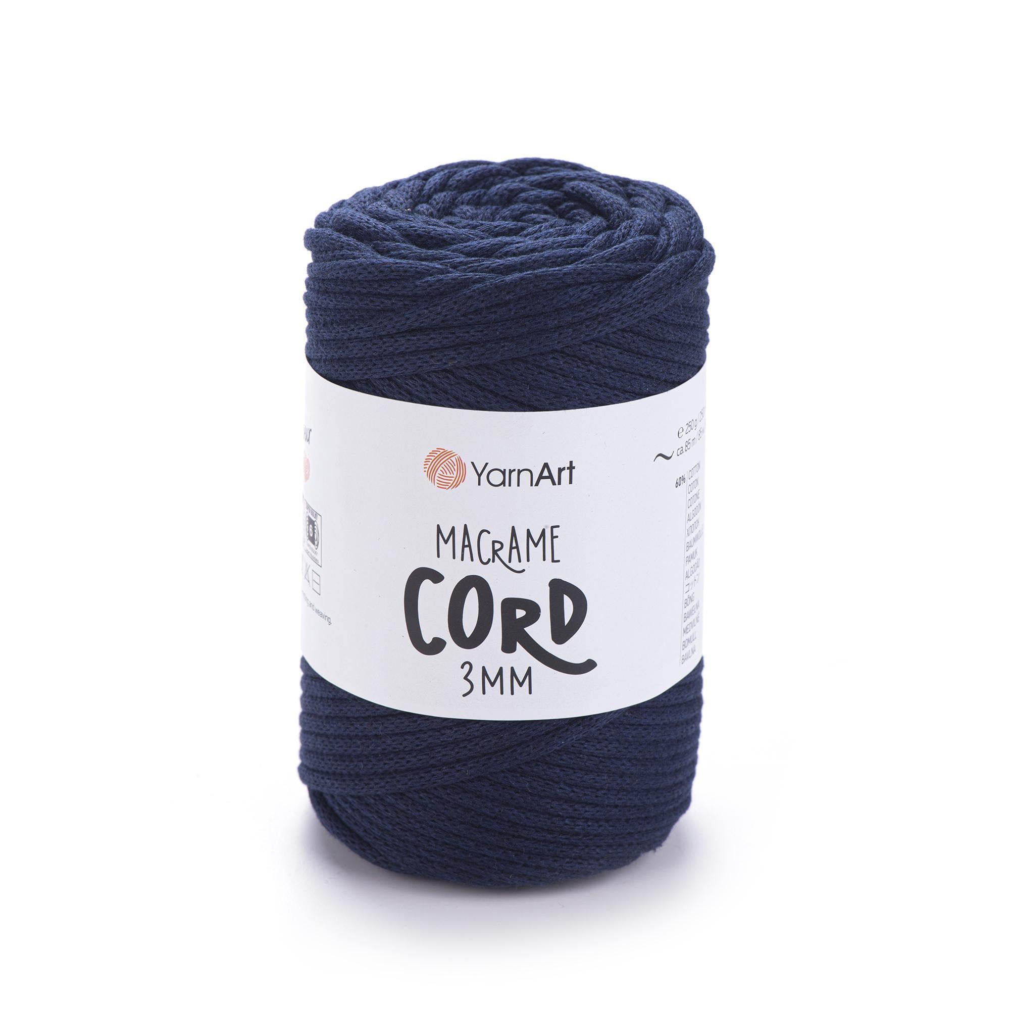 Шнур плетеный Macrame Cord 3 мм Темно-синий №784 (2182397146) Шнур плетеный Macrame Cord 3 мм Темно-синий №784 (2182397146)